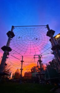 Klettern in den Sonnenuntergang …